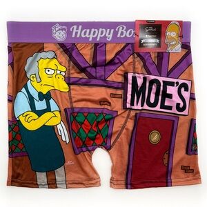 The Simpsons Boxer Briefs Moe’s Tavern Mens XL Underwear Moe Purple Brown Gift